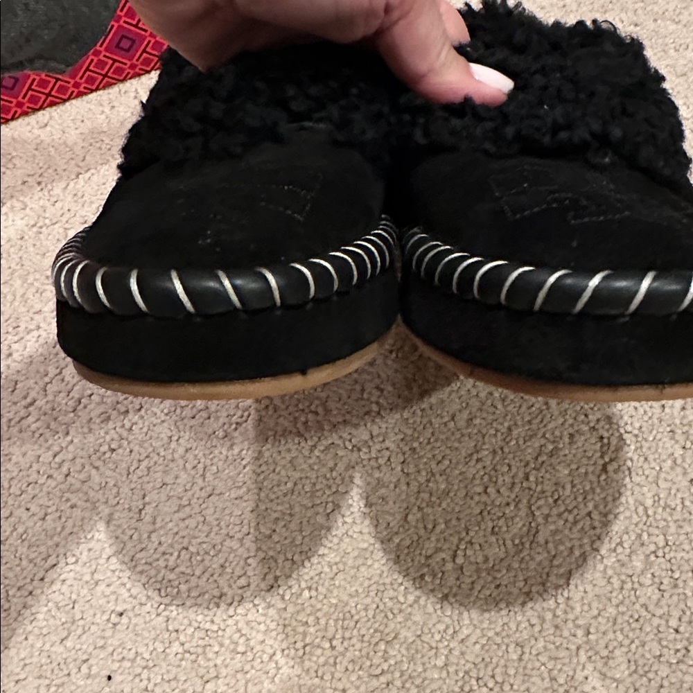 Tory Burch Women's Shearling Slippers - Picture 8 of 11